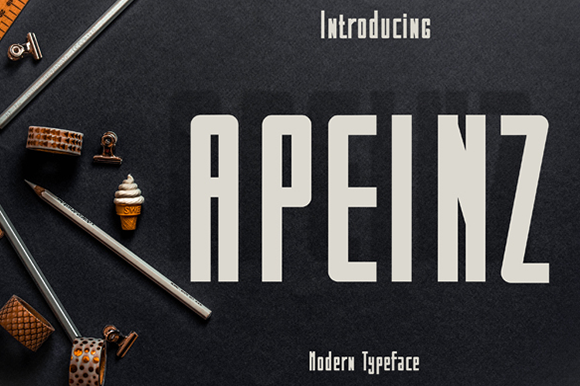 Apeinz: A Bold Display Font for Creative Campaigns