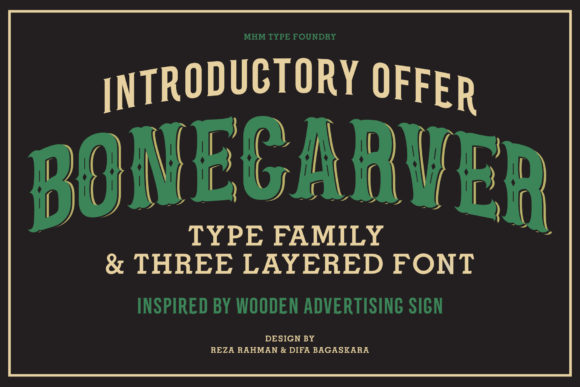 Bone Carver Font for Creative Makers