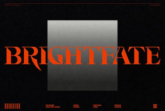 Brightfate: A Bold Display Font