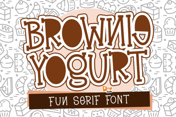 Brownie Yogurt Font for Creative Projects
