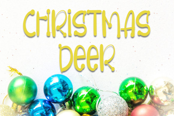 Christmas Deer Font: Festive Typography for Impact