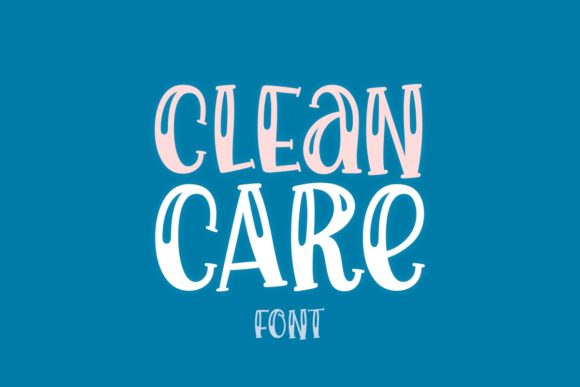 Clean Care: A Bold Font for Creative Projects