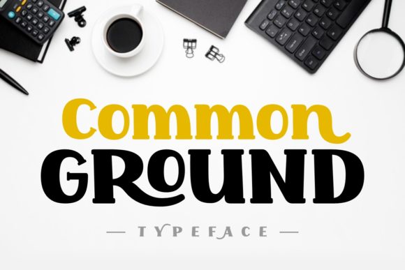 Common Ground: A Bold Display Font