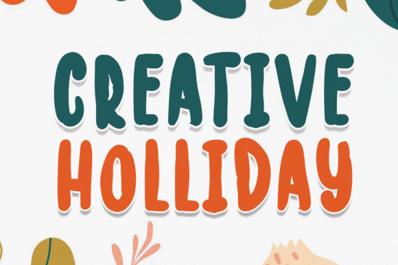 Creative Holiday Font for Web Design