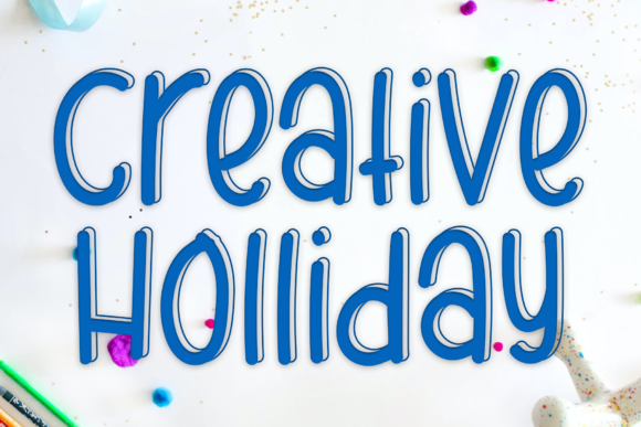 Creative Holliday Font for Editorial Design