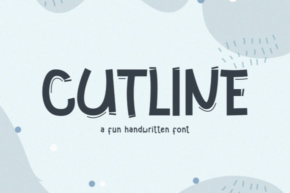 Cutline: A Fun Display Font for Creative Projects