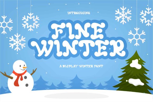 Fine Winter Font: Bold & Fun for Creative Projects