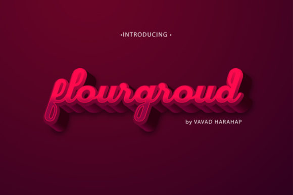 Flourground: A Bold Display Font