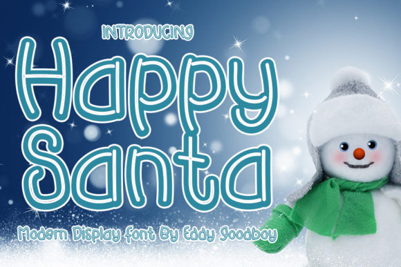 Happy Santa Font for Creative Projects