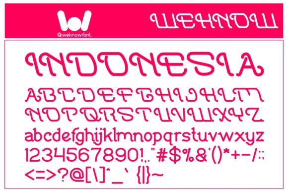 Indonesia Tanah Air Beta Font