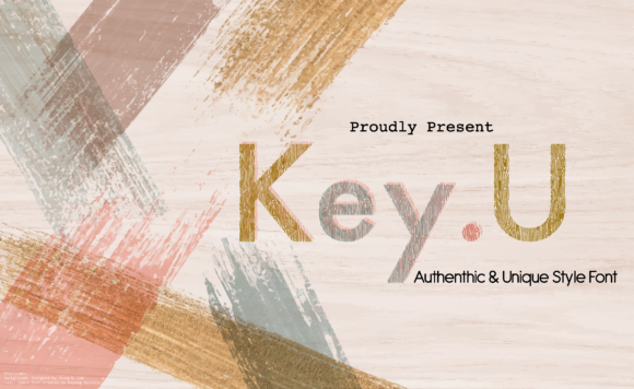 Key U: A Bold Display Font for Creative Projects