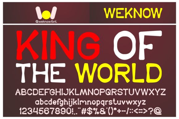 King of the World: A Bold Display Font