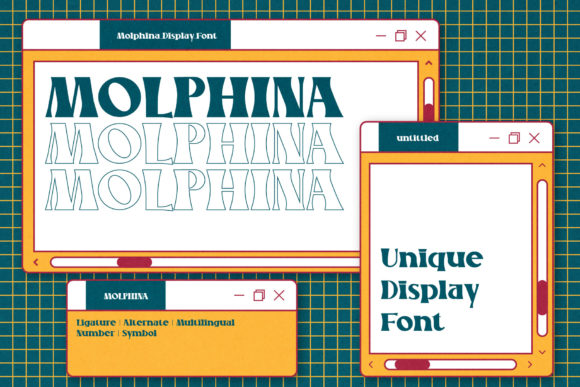 Molphina: Retro Display Font for Creative Projects