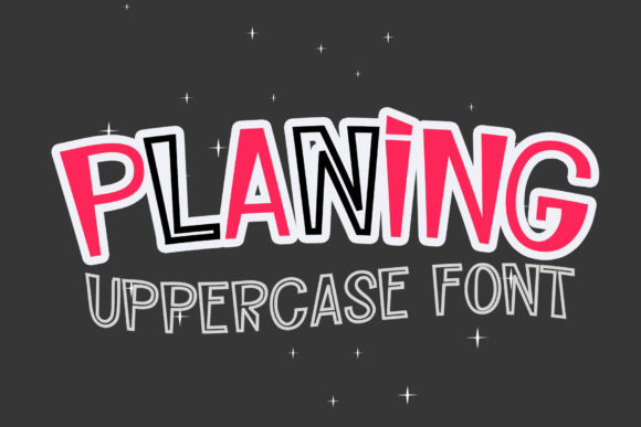 Planing: A Bold Font for Creative Design