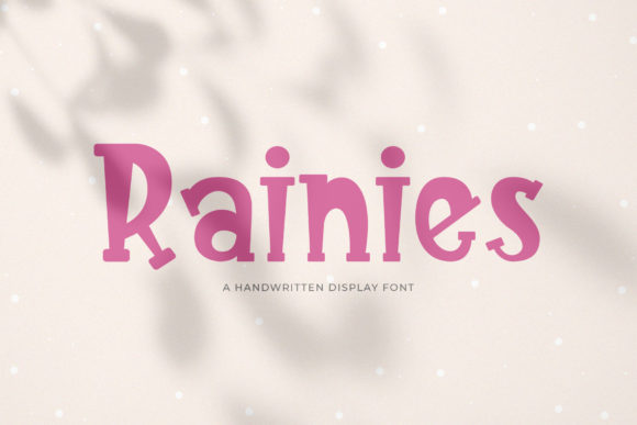 Rainies: A Joyful Display Font