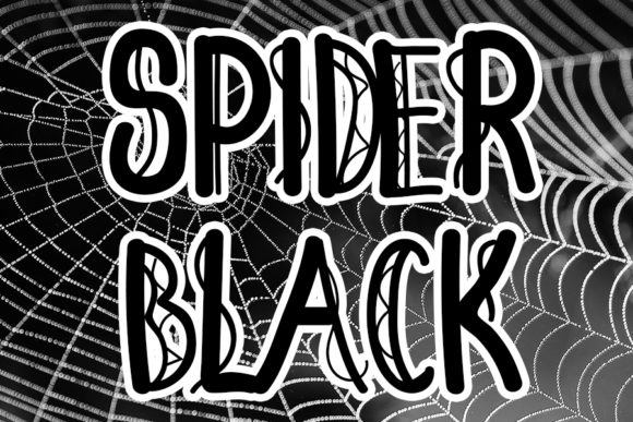 Spider Black: A Bold Display Font for Creative Projects