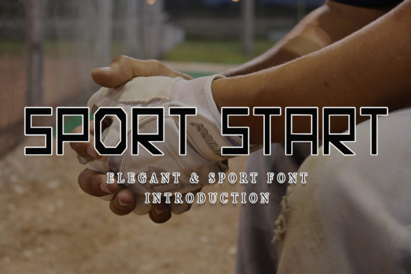Sport Start: A Bold Display Font for Digital Marketing