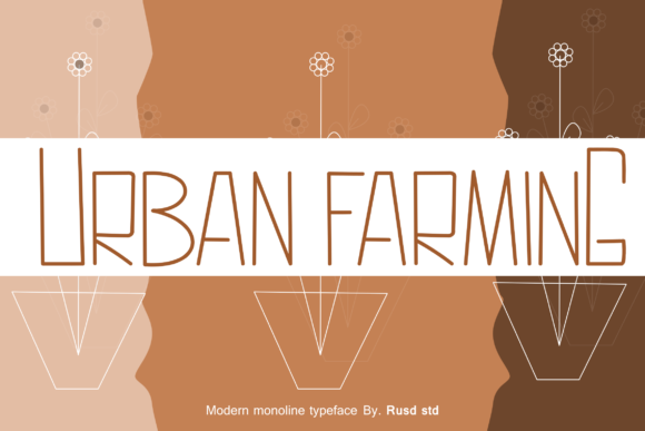 Urban Farming: A Bold Font for Modern Design