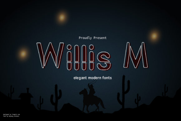 Willis M: A Modern Display Font for Crafters