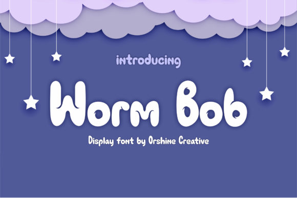 Worm Bob Font for Creative Projects